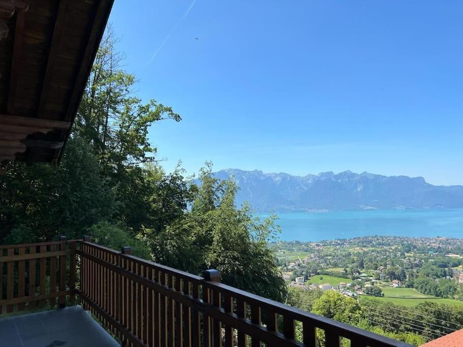 Blonay Swiss Chalet - Mountain And Lake View מראה חיצוני תמונה